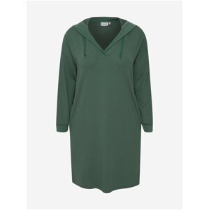 Green Hoodie Dress Fransa - Women