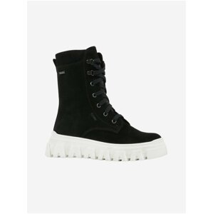 Black Girly Suede Low Boots Richter - Girls
