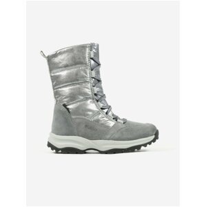 Girly snowball with suede details in silver color Richter - Girls