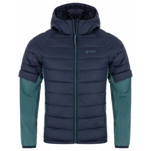 Men's insulated hybrid jacket KILPI VERONS-M dark green