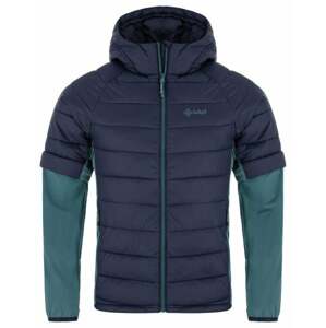 Men's insulated hybrid jacket KILPI VERONS-M dark green