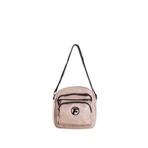 Light pink messenger bag with wide strap