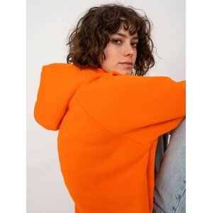 Orange basic oversize sweatshirt
