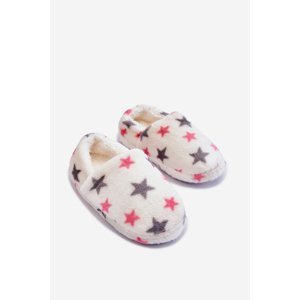 Children's insulated flip-flops in Stars White Meyra