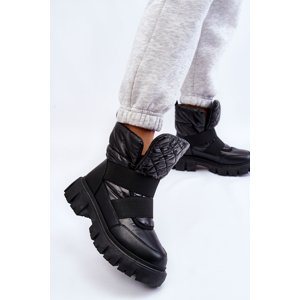 Women's shoes with insulation black Feritos