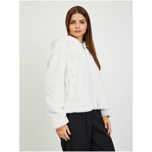 White Women's Faux Fur Jacket Guess Theoline - Women