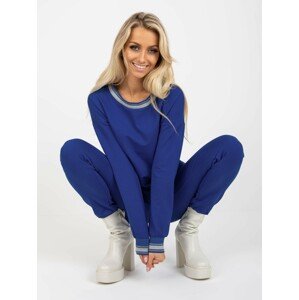Dark blue women's tracksuit with trousers