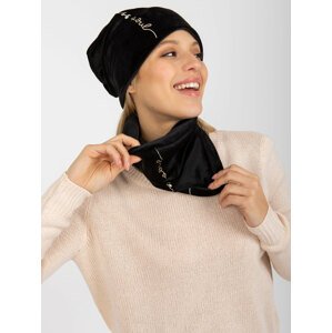 Black winter set with hat and chimney