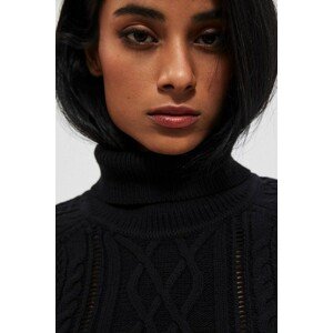 Turtleneck with braided weave