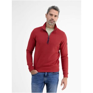 Red men's basic sweatshirt LERROS - Men
