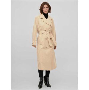 Beige ladies trench coat VILA Mersin - Ladies