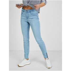 Light blue women's skinny fit jeans ORSAY
