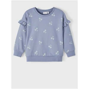 Blue Girly Patterned Sweatshirt name it Trina - Girls