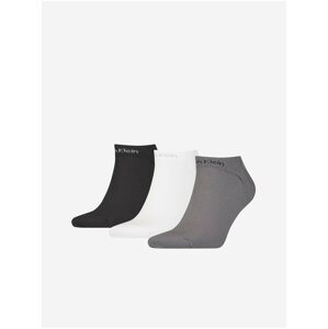 Calvin Klein Set of three pairs of men's socks in black, white and gray Calvin - Men