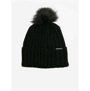 Black women's beanie with Converse wool - Women's