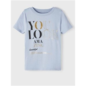 Grey girly T-shirt name it Toppa - Girls