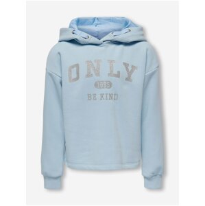 Light blue girly hoodie ONLY Wendy - Girls