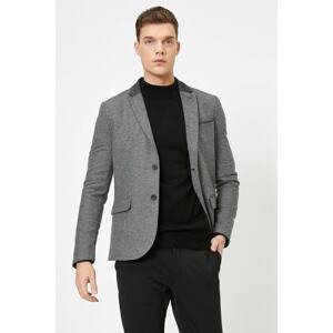 Koton Blazer - Gray - Regular fit