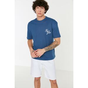 Trendyol T-Shirt - Dark blue - Relaxed fit