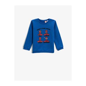 Koton Spiderman Printed Sweatshirt Crew Neck Licensed