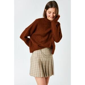 Koton Oversized Knit Sweater Turtleneck Long Sleeve