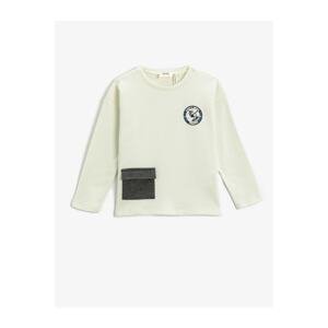 Koton Pocket Detailed Long Sleeved T-Shirt Cotton