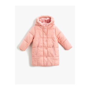 Koton Hooded Quilted Inflatable Long Coat