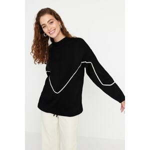 Trendyol Sweater - Black - Fitted