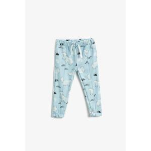 Koton Baby Boy Soft-Textured Polar Bear Printed Jogger Sweatpants