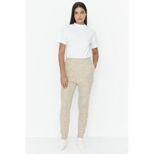 Trendyol Pajama Bottoms - Beige - Relaxed