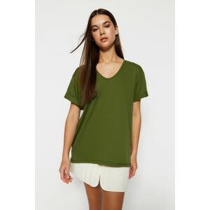 Trendyol T-Shirt - Khaki - Boyfriend