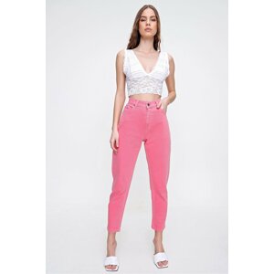 Trend Alaçatı Stili Pants - Pink - Boyfriend