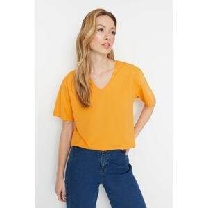 Trendyol T-Shirt - Orange - Boyfriend