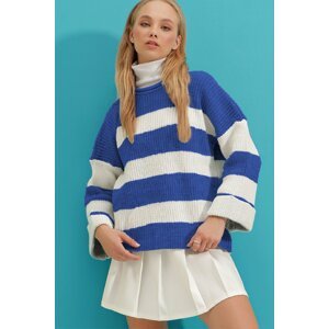 Trend Alaçatı Stili Sweater - Dunkelblau - Regular fit