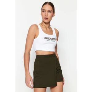 Trendyol Shorts - Khaki - High Waist