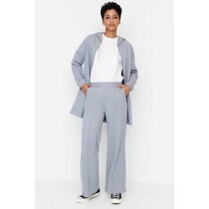 Trendyol Sweatpants - Blue - Wide leg