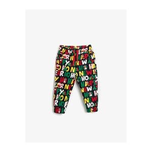 Koton Jogger Sweatpants Christmas Theme, Printed, Tie Waist with Pockets.