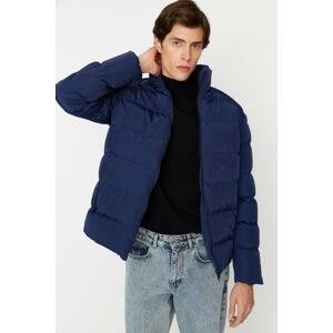 Trendyol Navy Blue Regular Fit Wind Resistant Puffer Winter Coat
