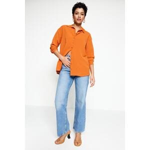 Trendyol Shirt - Orange - Oversize