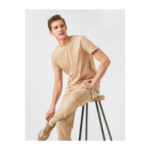 Koton T-Shirt - Beige - Slim fit