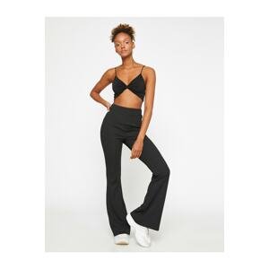 Koton Pants - Black - Wide leg