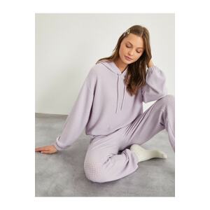 Koton Pajama Top - Purple - Plain