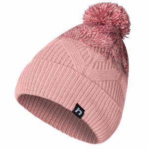 Lady's insulated beanie with pompom Hannah FESSA mellow rose