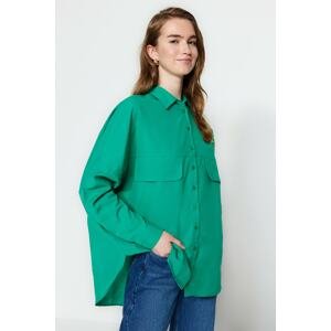 Trendyol Shirt - Green - Relaxed fit