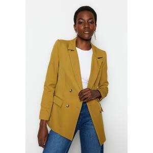 Trendyol Khaki Woven Lined Jacket with Buttons