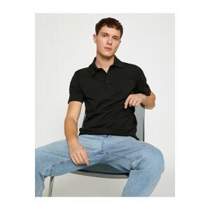 Koton Basic T-Shirt Polo Neck Cotton