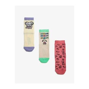 Koton 3-Pack Snoopy Printed Socks Set Licensed