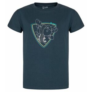 Boys' cotton T-shirt Kilpi ALBION-JB DARK BLUE