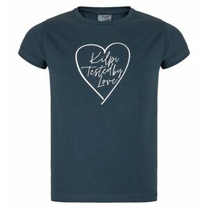 Girls' cotton T-shirt ALBION-JG DARK BLUE