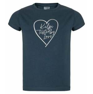 Girls' cotton T-shirt ALBION-JG DARK BLUE